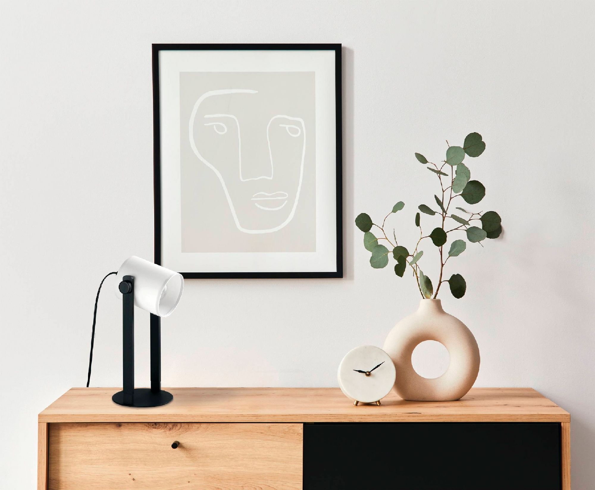 Image 4 Eglo Burbank Black Adjustable Modern Accent Lamp more views