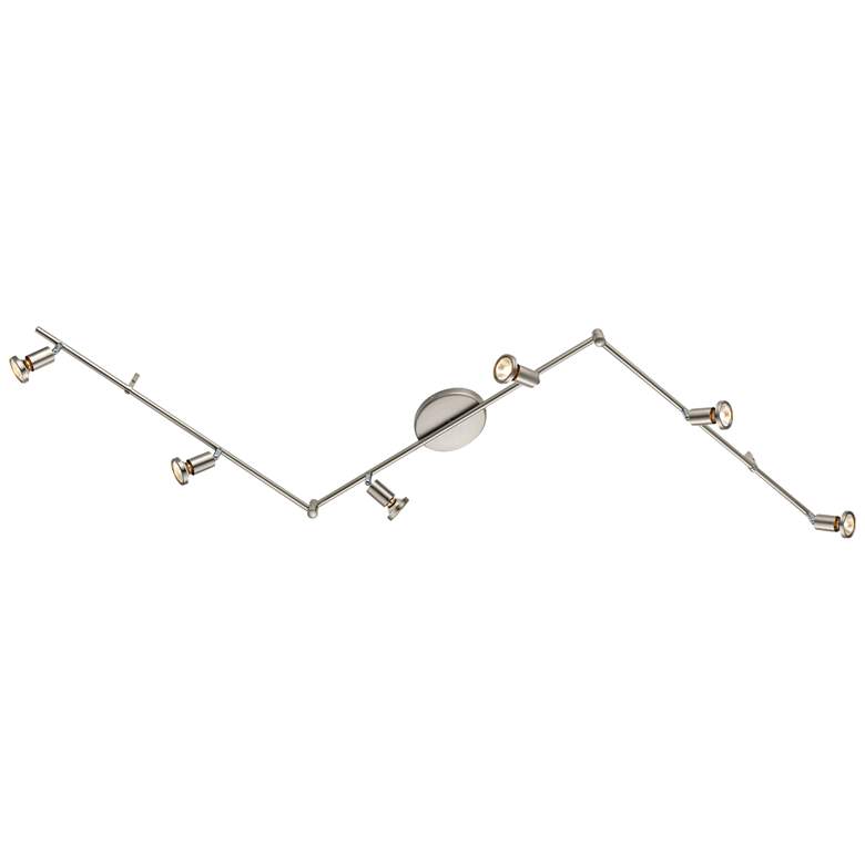 Image 1 Eglo Buzz 6-Light Matte Nickel Finish Modern Track Fixture