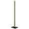 Eglo Camacho Natural and Black LED Column Floor Lamp