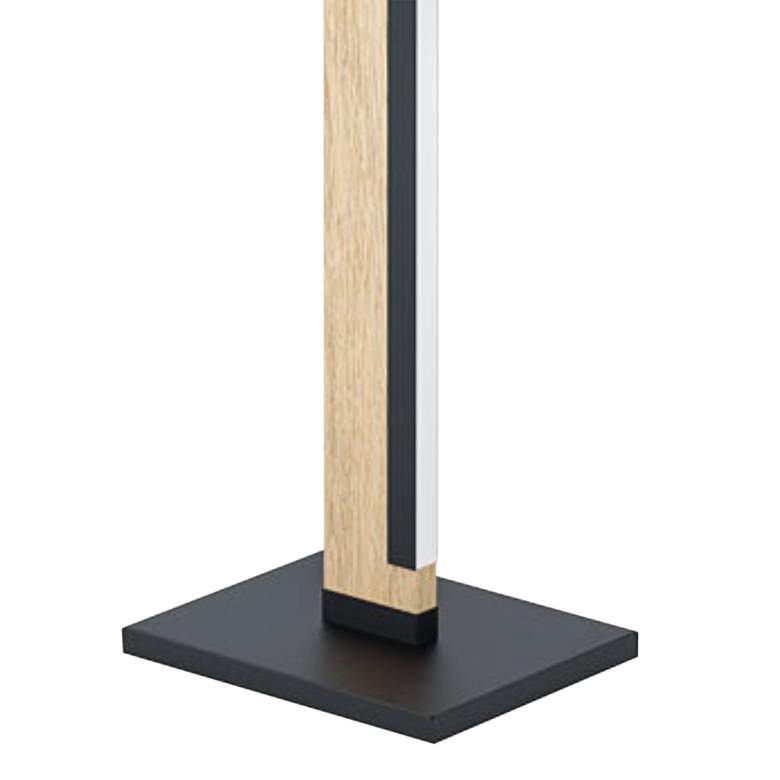 Image 5 Eglo Camacho Natural and Black LED Column Floor Lamp more views