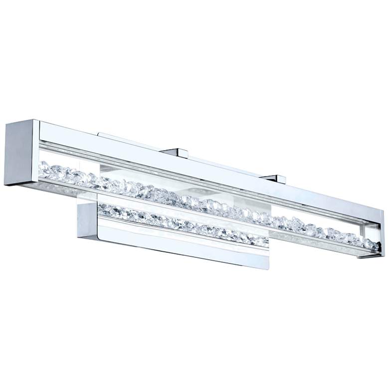 Image 1 Eglo Cardito 27 1/2 inch Wide Chrome LED Bath Light