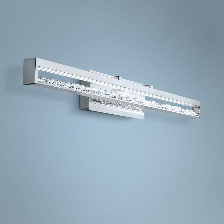 Image 1 Eglo Cardito 39 1/2" Wide Chrome LED Bath Light