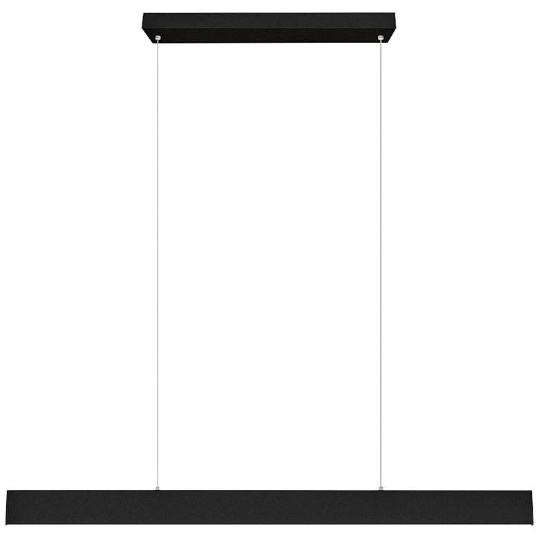 Image 2 Eglo Climene 46 1/2 inch Matte Black Modern LED Linear Pendant Light