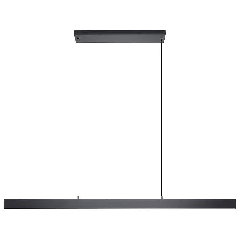 Image 1 Eglo Climene 72" Wide Black LED Linear Pendant