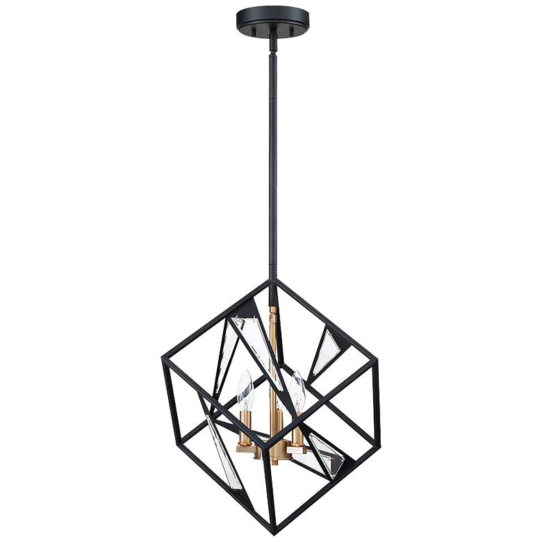 Image 2 Eglo Corrietes 17 1/2" Wide Matte Black Modern Geometric Pendant Light