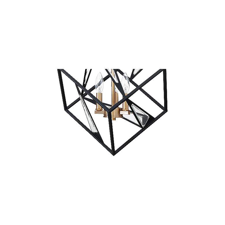 Image 3 Eglo Corrietes 17 1/2" Wide Matte Black Modern Geometric Pendant Light more views