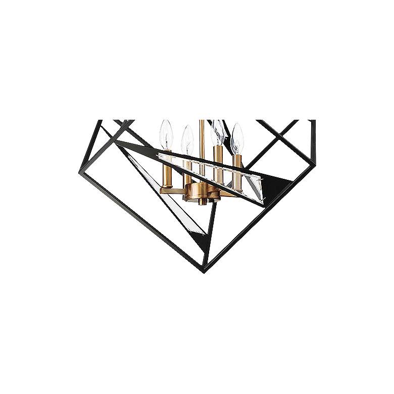 Image 3 Eglo Corrietes 23" Wide Matte Black Modern Geometric Pendant Light more views