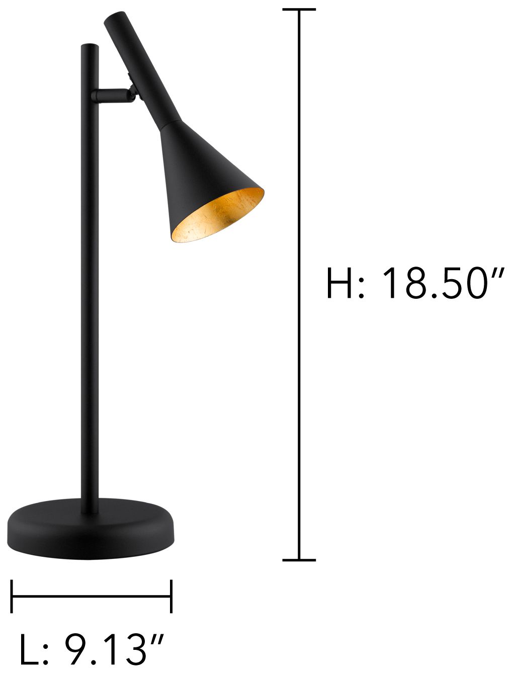 Image 3 Eglo Cortaderas Black Metal Modern Adjustable Desk Lamp - Made to Order more views