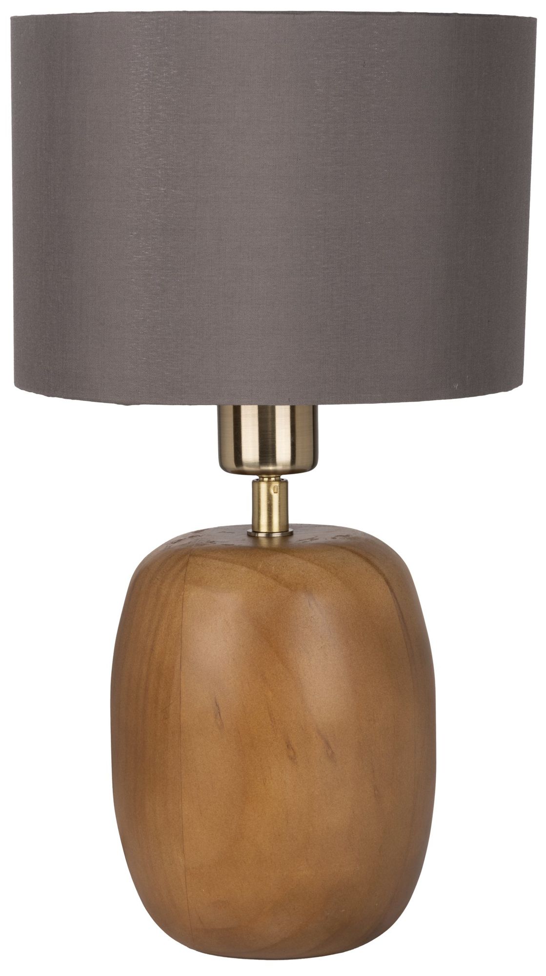 Image 2 Eglo Cottesford 16" Brown Pine Wood and Brushed Gold Table Lamp more views