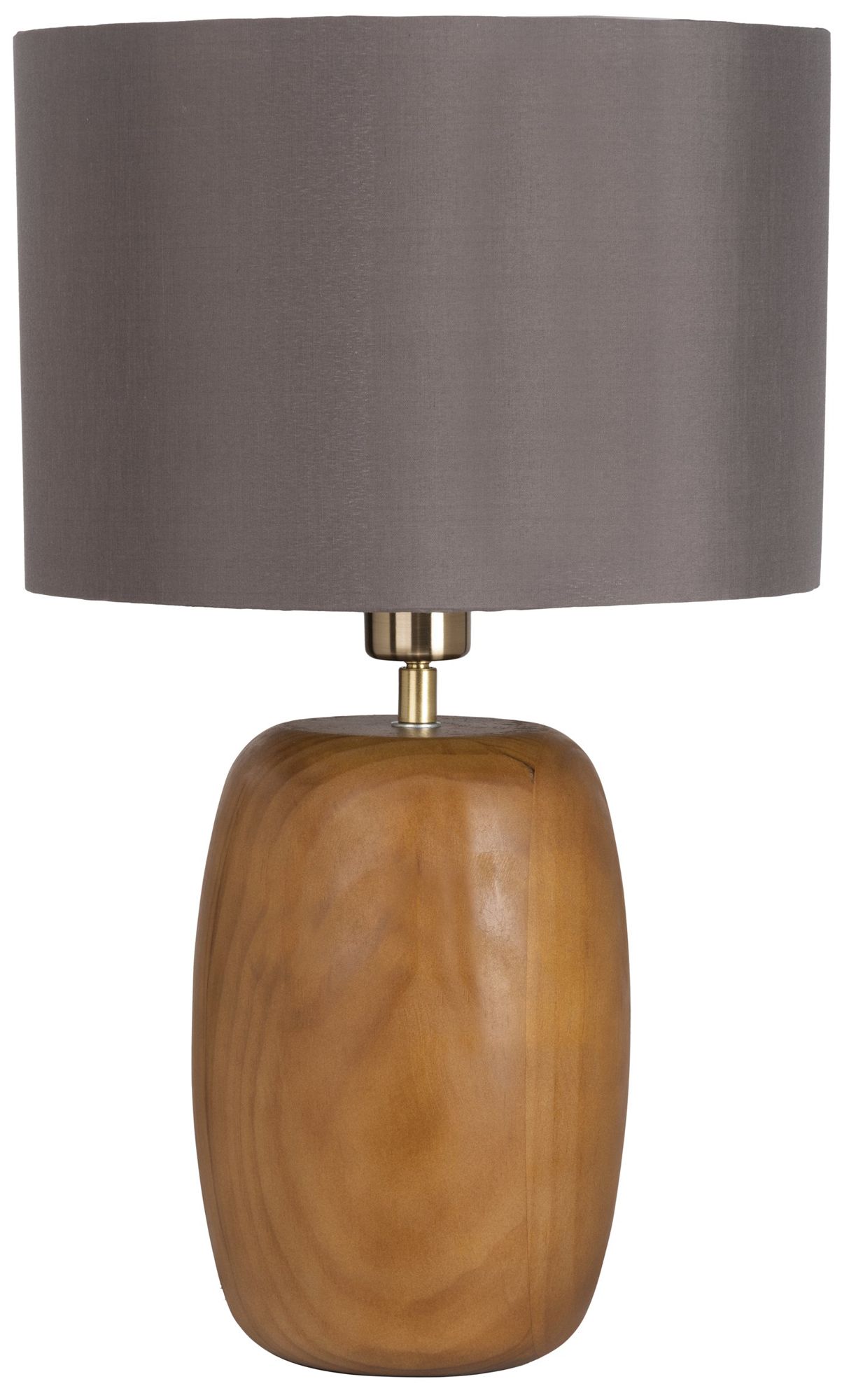 Image 2 Eglo Cottesford 21" Brown Pine Wood & Brushed Gold Table Lamp more views