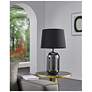 7_Eglo Cuite 24" Chrome Smoked Glass & Matte Black Table Lamp more views