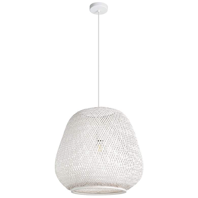 Image 1 Eglo Dembleby 20" Wide White Pendant Light