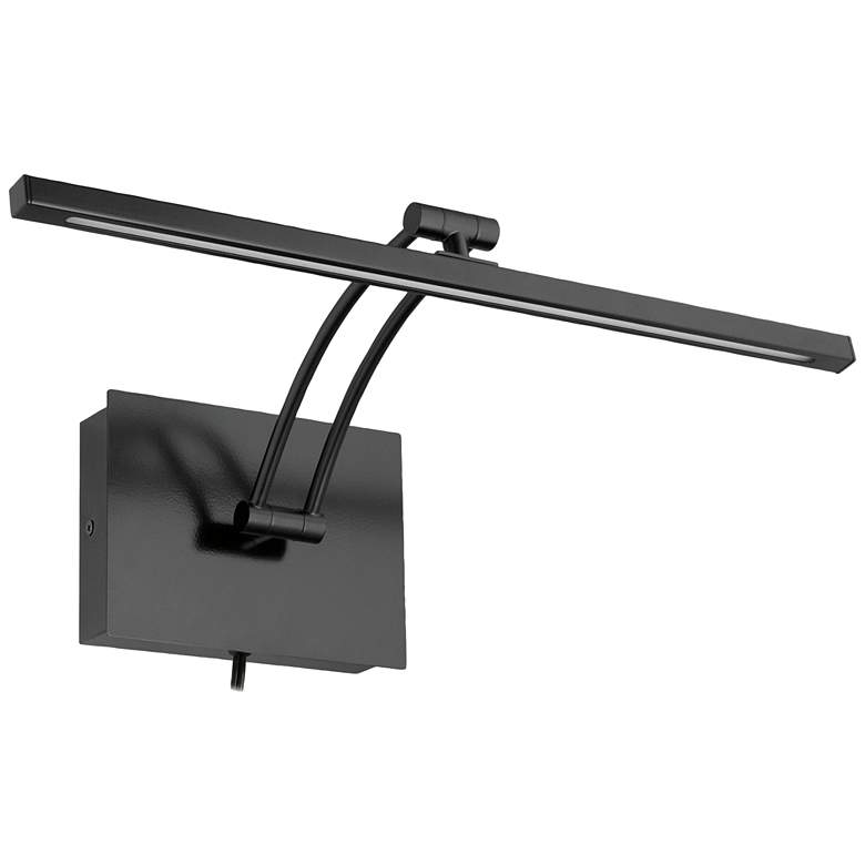 Image 1 Eglo Doreen 2 18 1/4" Wide Matte Black LED Picture Light