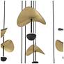 3_Eglo Dracera 61" 17 Light Black and Gold Leaf LED Pendant Light more views