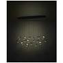 4_Eglo Dracera 61" 17 Light Black and Gold Leaf LED Pendant Light more views
