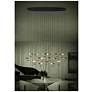 5_Eglo Dracera 61" 17 Light Black and Gold Leaf LED Pendant Light more views