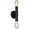 Eglo Drucker 9" High Black 2-Light Wall Sconce