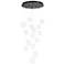Eglo Espardello 23" 6 Light Black LED Pendant Light w/ Clear Glass Shades