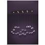 6_Eglo Espardello 58" 8 Light Black LED Pendant with Clear Glass Shades more views