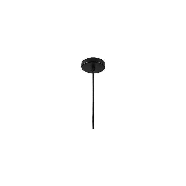 Image 4 Eglo Estanys 7 1/2 inch Wide Matte Black Modern Glass Pendant Light more views
