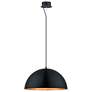 Eglo Gaetano 21" Wide Gold and Black Modern Dome LED Pendant
