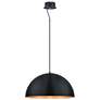 Eglo Gaetano 23 1/2" Wide Black Dome Modern LED Chandelier