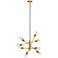 Eglo Gradoli 21 3/4" Gold Finish 8-Light Modern Sputnik Pendant Light