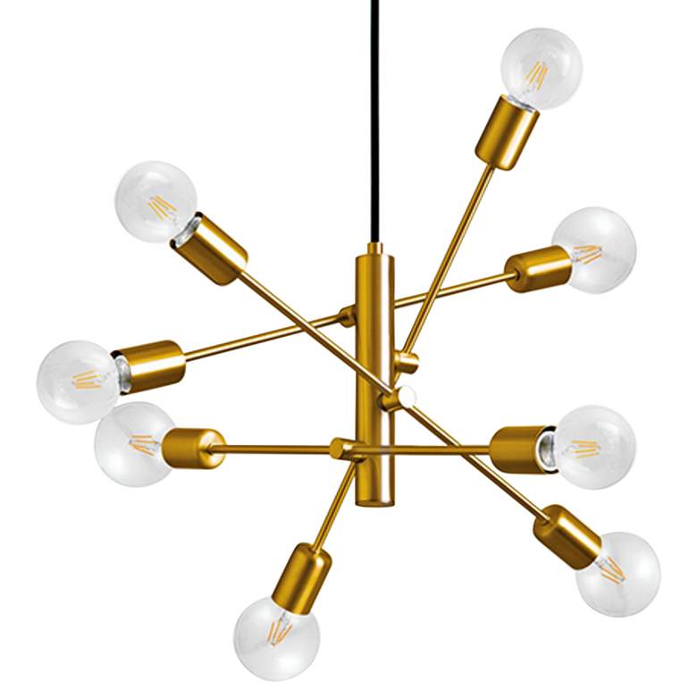 Eglo Gradoli 21 3/4&quot; Gold Finish 8-Light Modern Sputnik Pendant Light more views