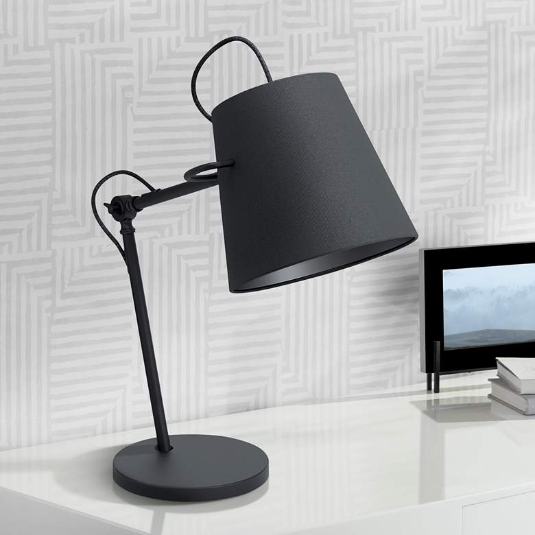 Image 1 Eglo Granadillos Black Adjustable Desk Lamp