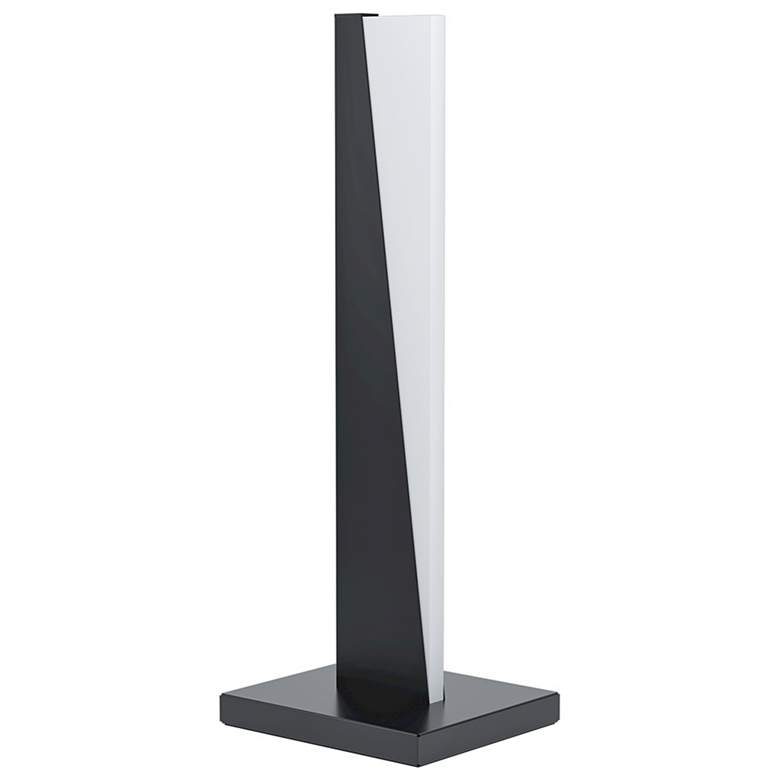Image 1 Eglo Isidro 16 1/4" High Black and White LED Modern Table Lamp