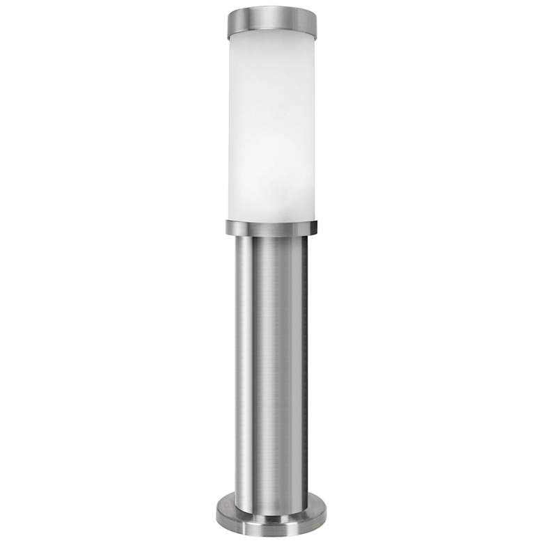 Image 1 Eglo Konya 13 3/4 inch High Matte Nickel Outdoor Bollard Light