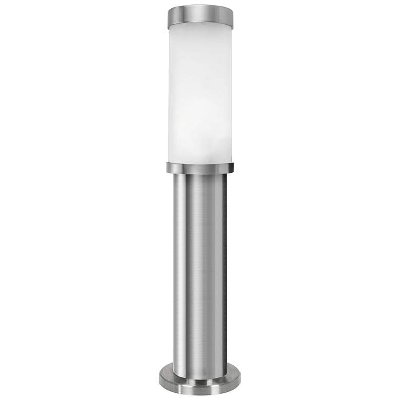 Image 1 Eglo Konya 13 3/4" High Matte Nickel Outdoor Bollard Light