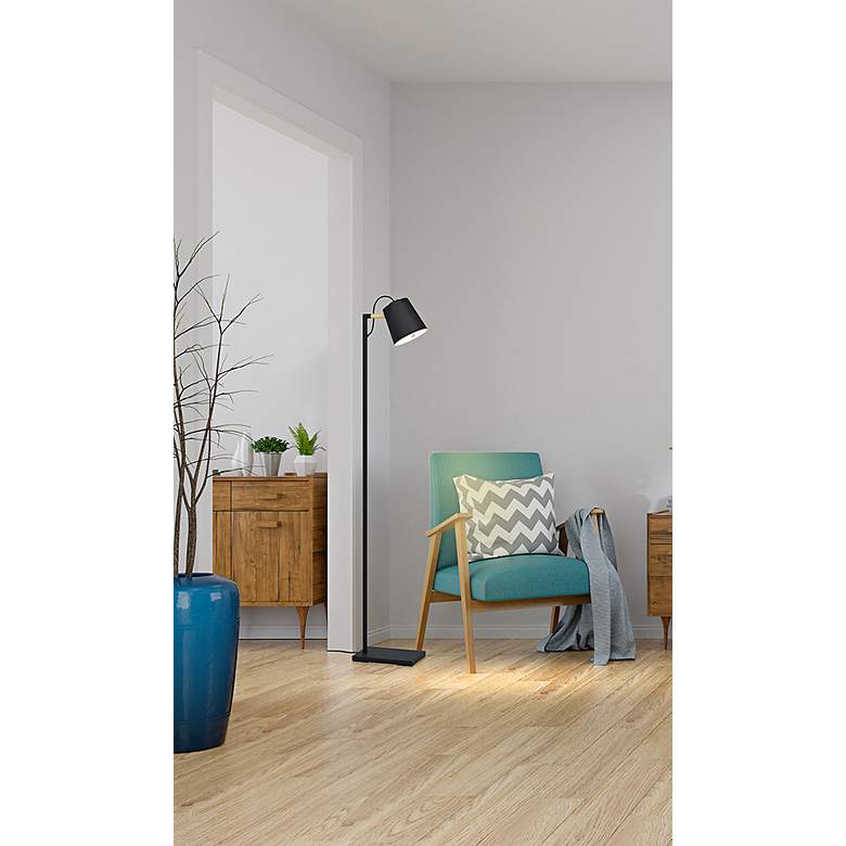 Image 4 Eglo Lacey Black Task Floor Lamp more views