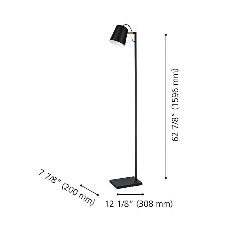 Image 5 Eglo Lacey Black Task Floor Lamp more views