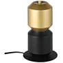 4_Eglo Laurignano 20" Black and Gold Table Lamp With Fabric Shade more views