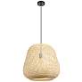 Eglo Lighting Dembleby 20" Wide Modern Natural Bamboo Pendant