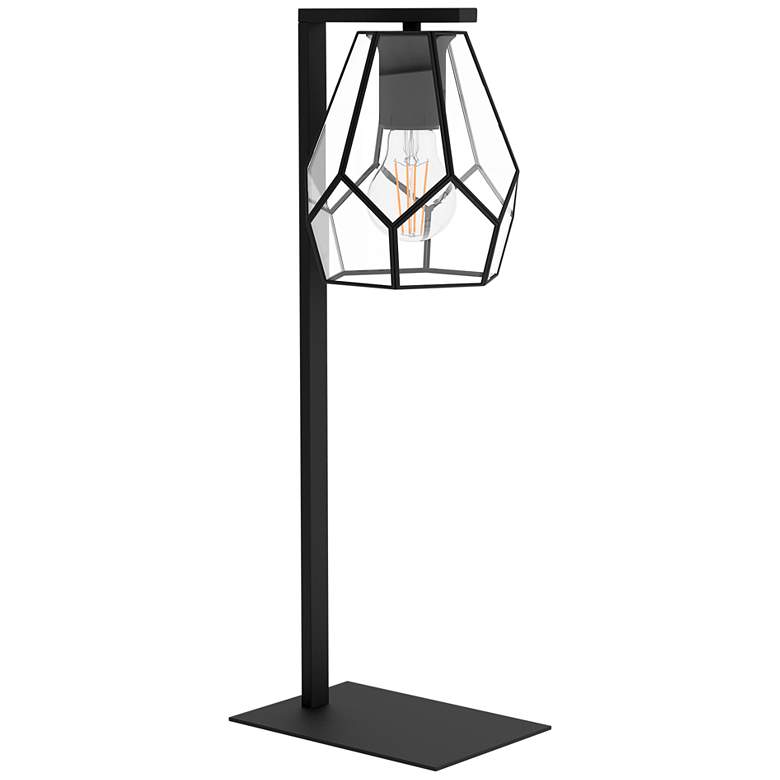 Image 2 Eglo Lighting Mardyke 19 3/4" High Glass and Matte Black Desk Lamp