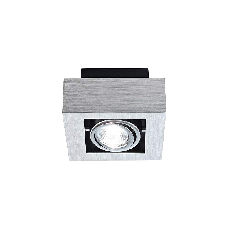 Image 1 Eglo Loke Brushed Aluminum Square Track Light