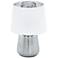 Eglo Manalba 1 11 1/2" High Silver Ceramic Accent Table Lamp