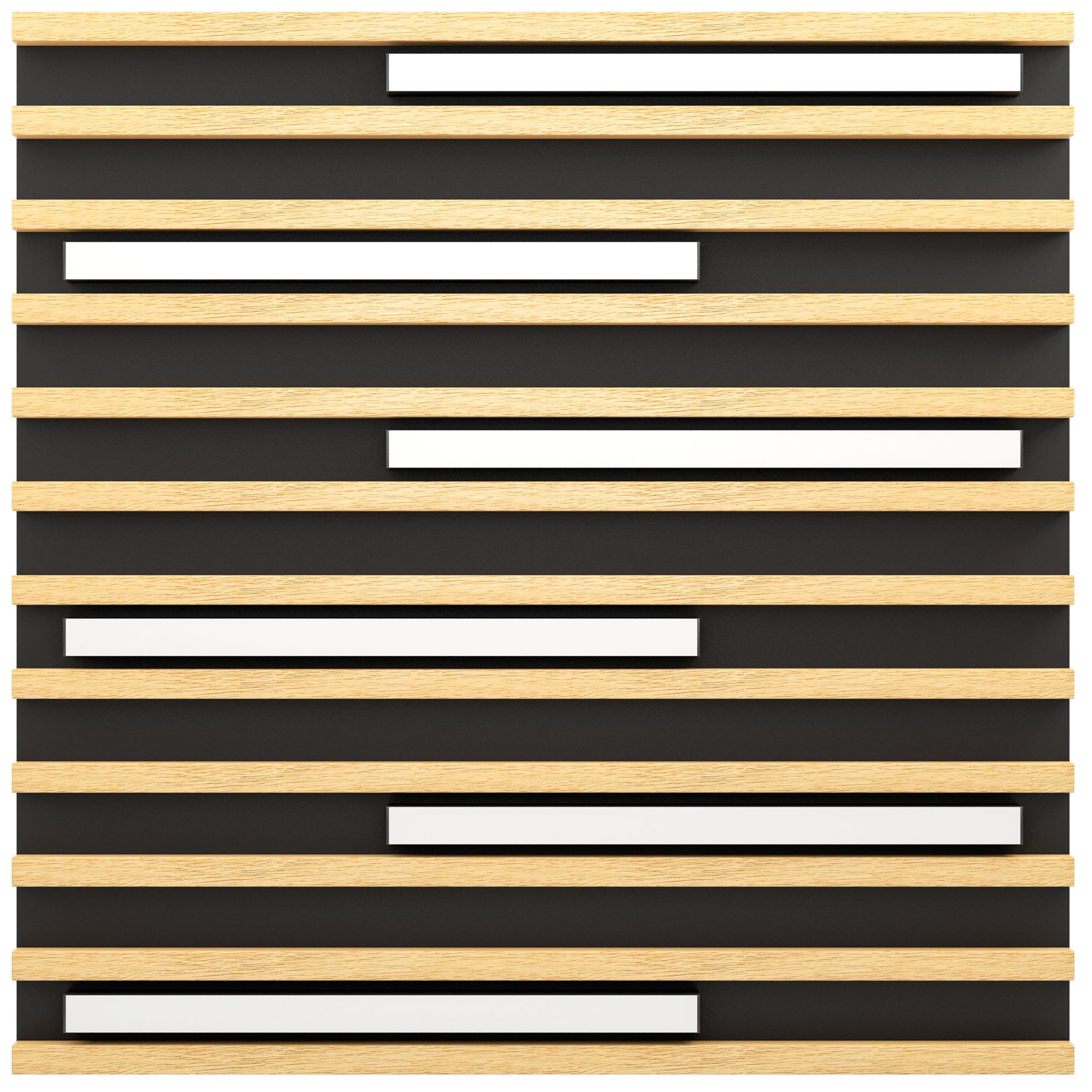 Image 3 Eglo Marreira 22" 6 Light Wood and Black Flush Mount more views