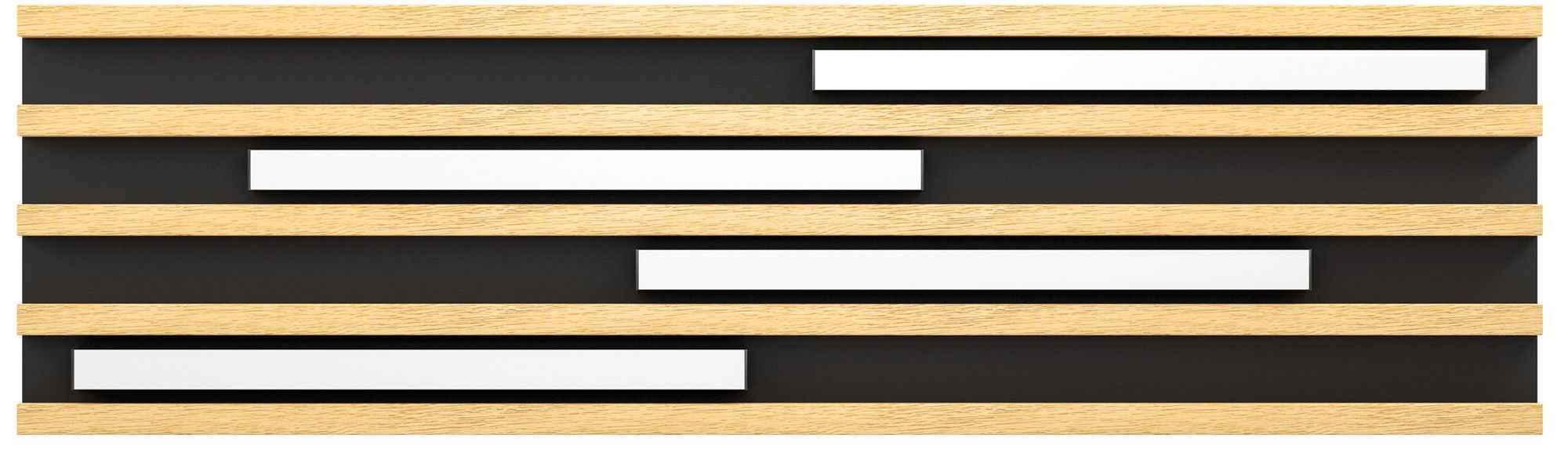 Image 3 Eglo Marreira 30" 4 Light Wood and Black Flush Mount more views