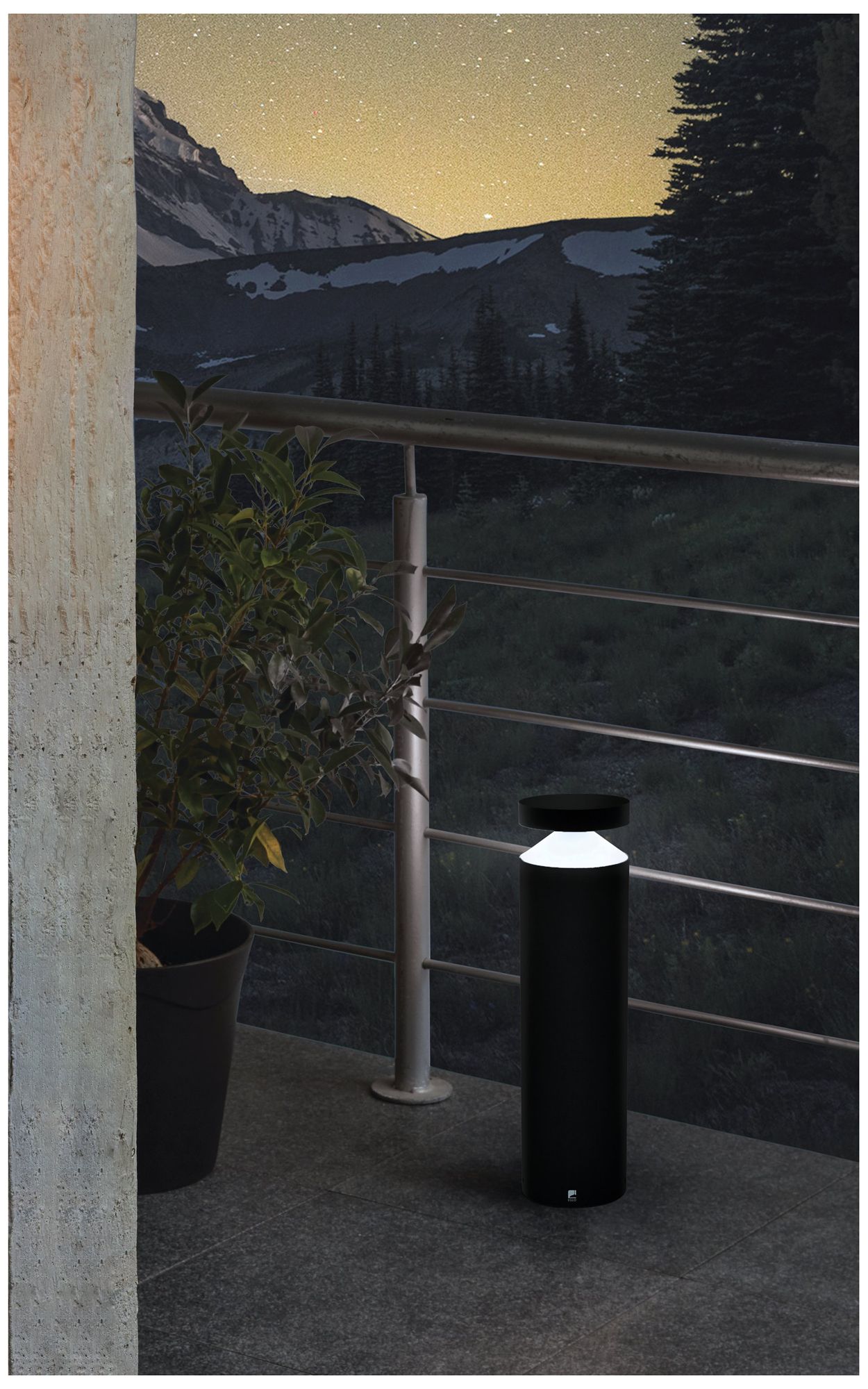 Image 4 Eglo Melzo 17-inch Black LED Outdoor Bol more views