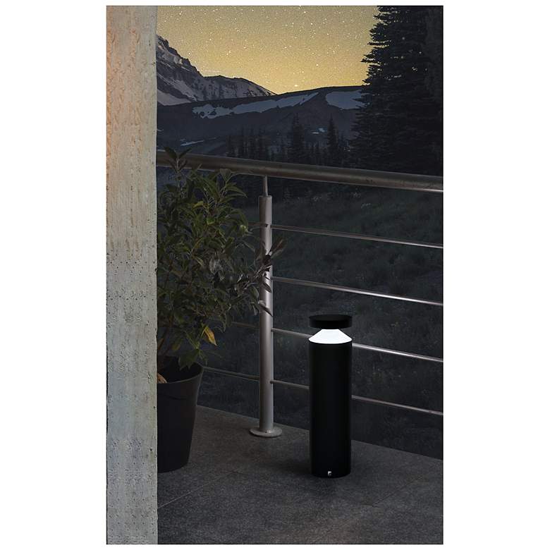 Image 4 Eglo Melzo 17-inch Black LED Outdoor Bol more views