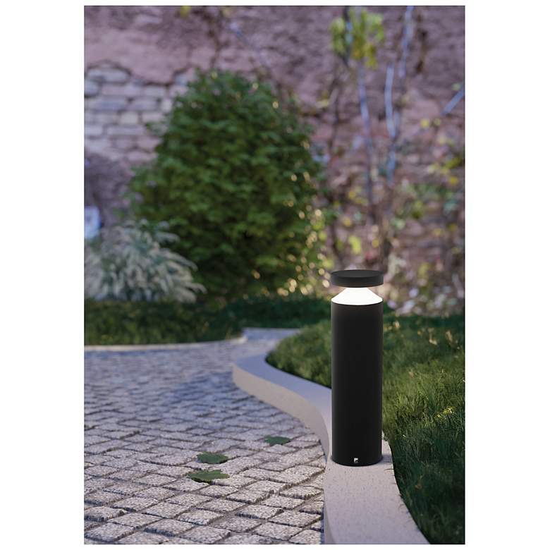 Image 5 Eglo Melzo 17-inch Black LED Outdoor Bol more views