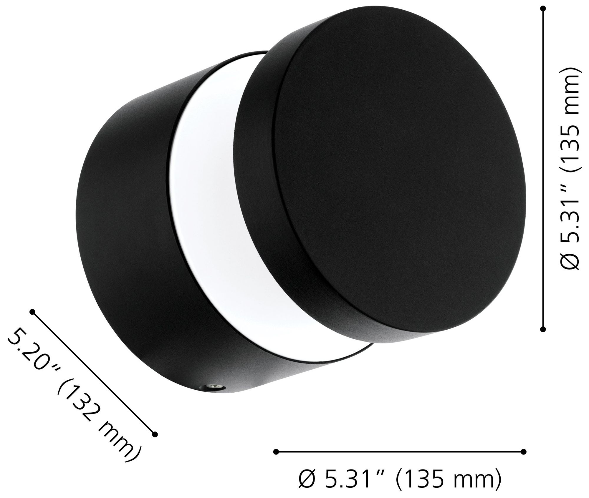 Image 2 Eglo Melzo Black LED Outdoor Wall Light more views