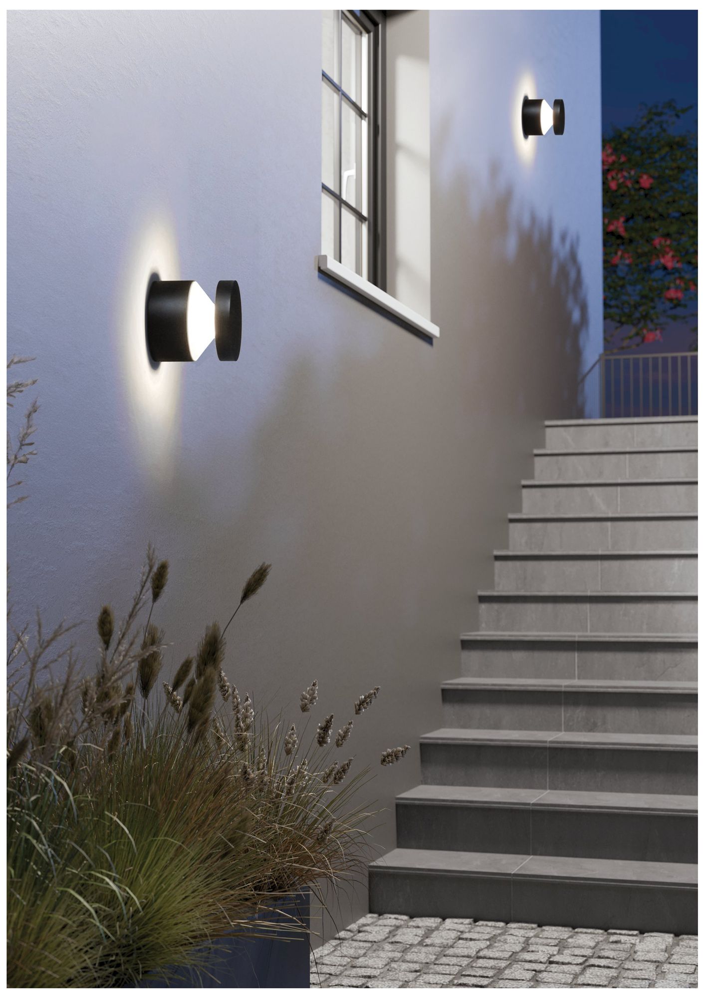 Image 4 Eglo Melzo Black LED Outdoor Wall Light more views