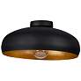 Eglo Mogano 15 3/4" Wide Black Dome Ceiling Light