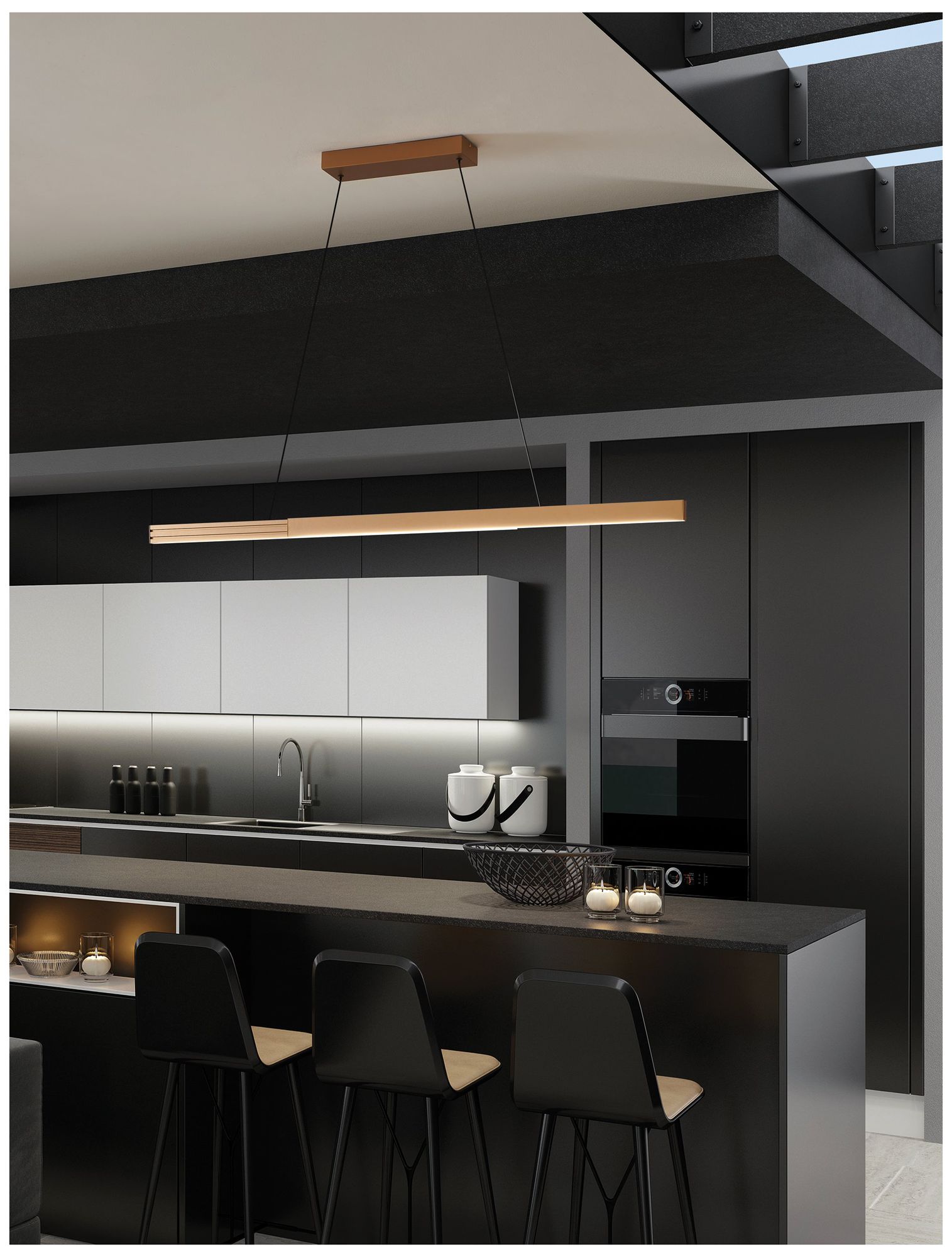 Image 7 Eglo Montebuono 2 Light Bronze Expandable 3CCT LED Pendant Light more views