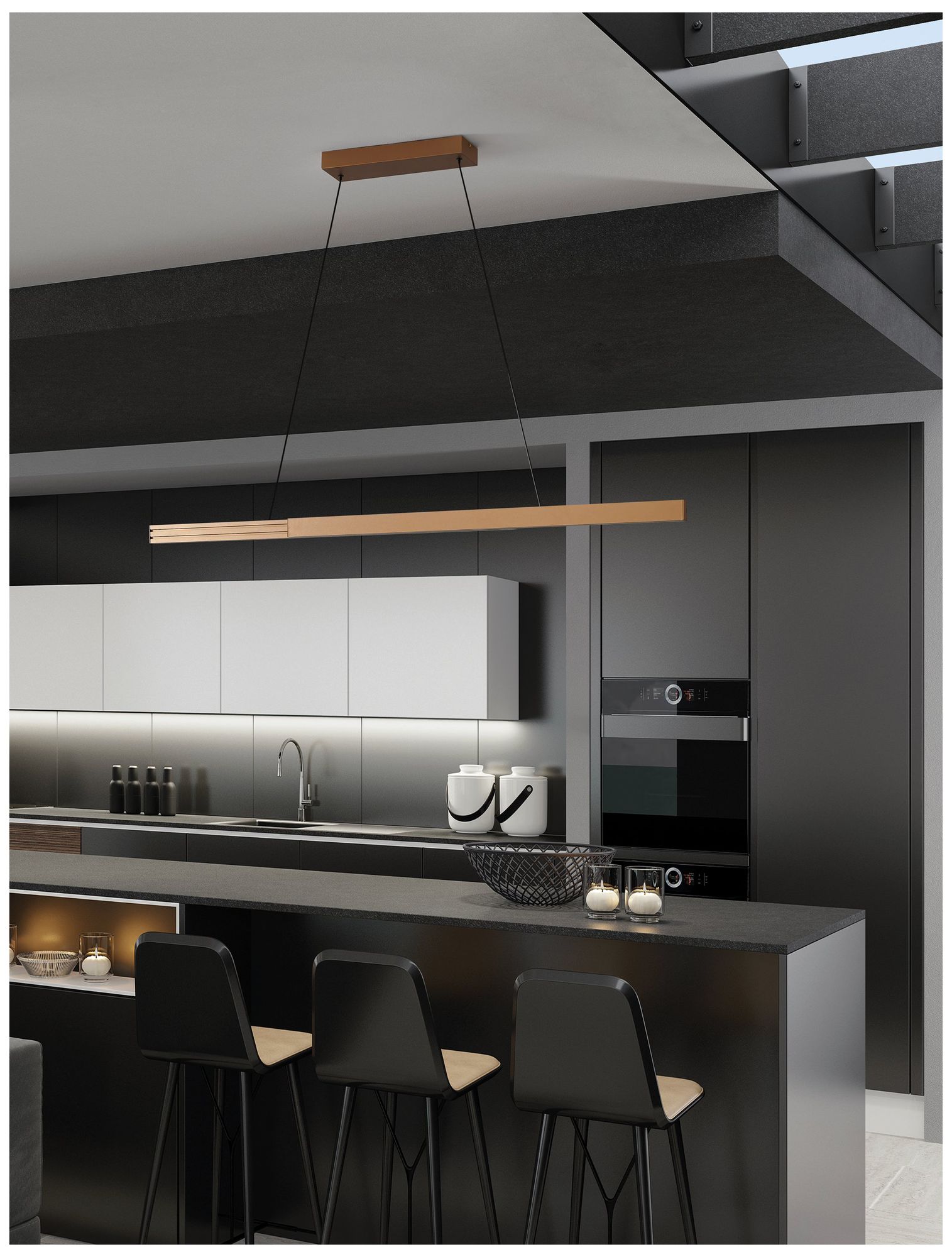Eglo Montebuono 2 Light Bronze Expandable 3CCT LED Pendant Light
