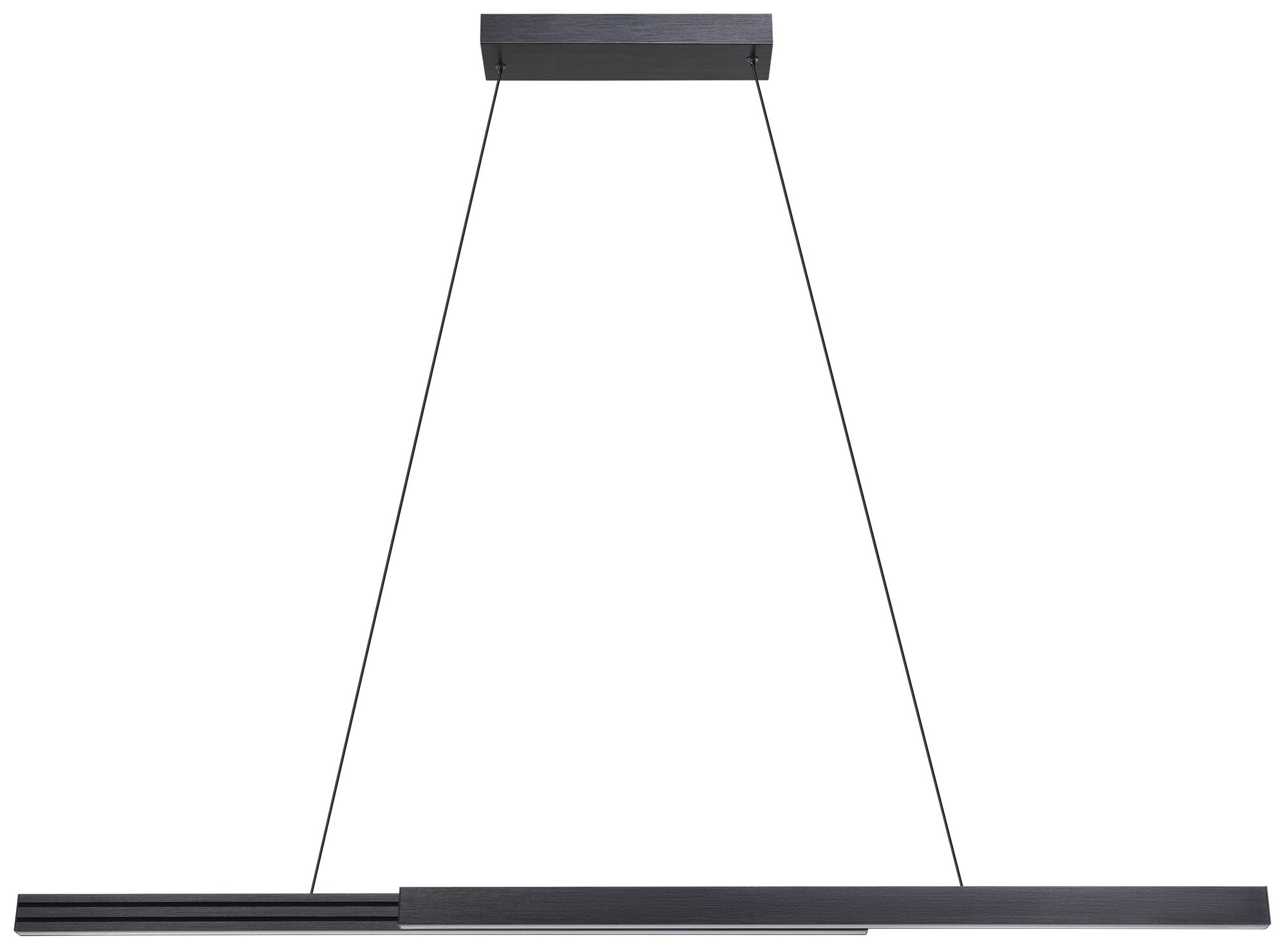 Image 3 Eglo Montebuono 2 Light Brushed Black Aluminum Expandable LED Pendant more views
